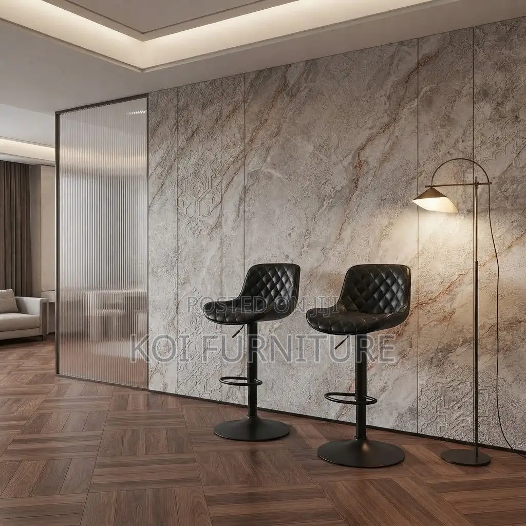 Barstool; Recliner Ergonomic Leather Barstools