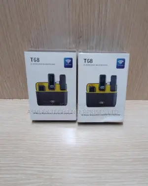T68 Wireless Dual Lavalier Mic – Professional Recording