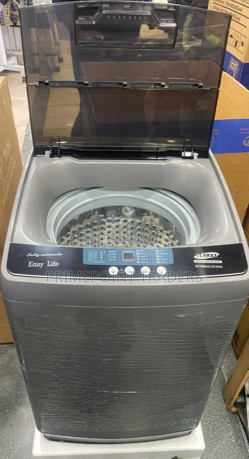 Ecomax 10KG Fully Automatic Top Loader Washing Machine Large Capacity
