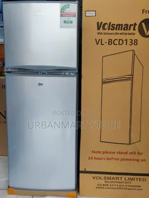 Fridge Volsmart 138 Litres Top Freezer Double Door Refrigerator