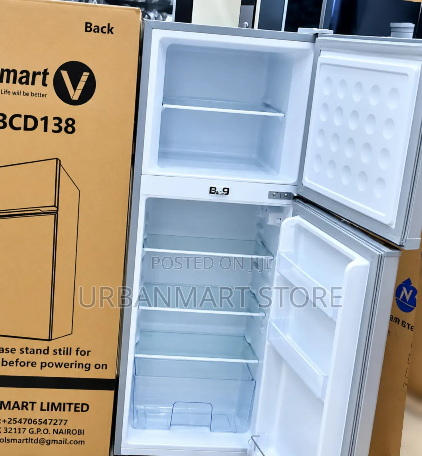 Fridge Volsmart 138 Litres Top Freezer Double Door Refrigerator