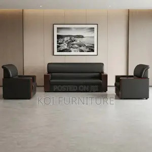 Office Sofa; Leather Five Seaters Executive Diplomats Sofa Set