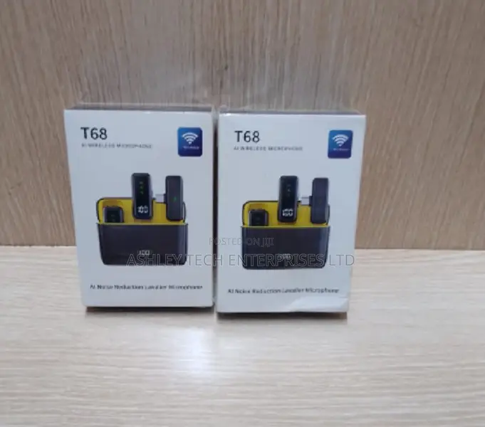 T68 Dual Wireless Lapel Microphone – Crystal Clear Audio
