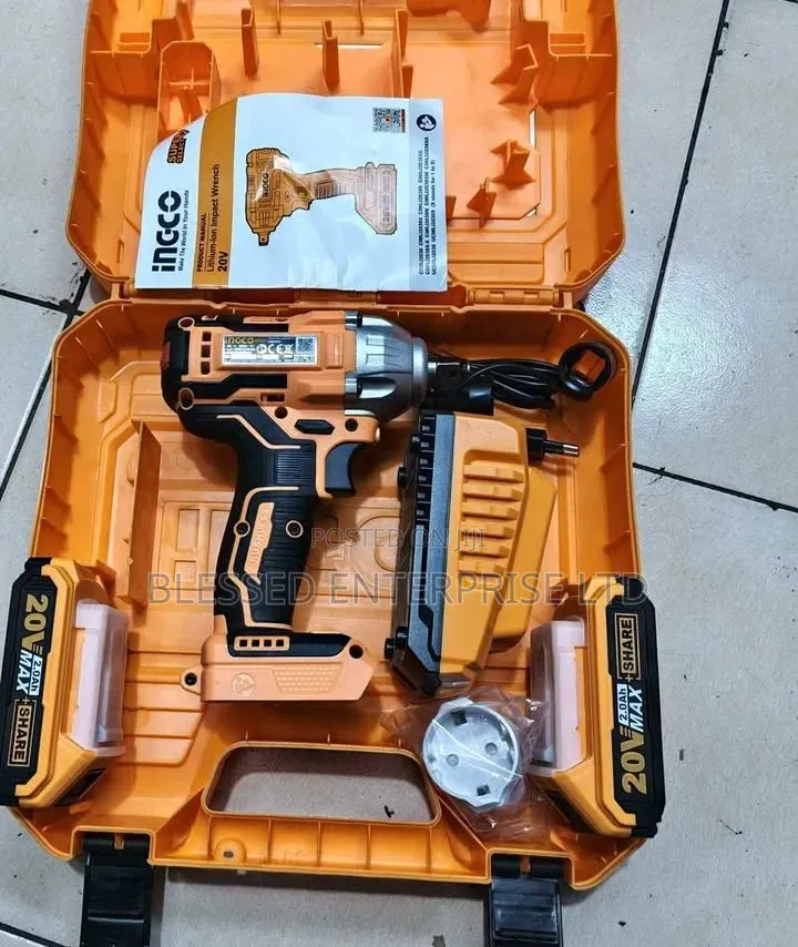 New Arrival Ingco Cordless Impact Wrench Machine 20 Volts