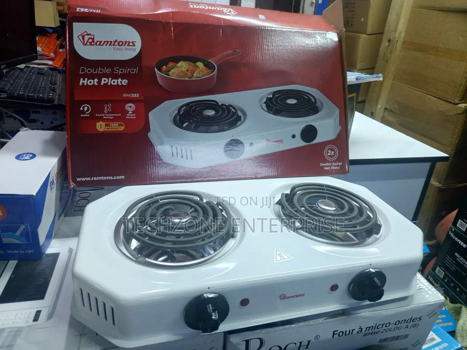 Ramtons RM/253 Double Spiral Plate Cooker 