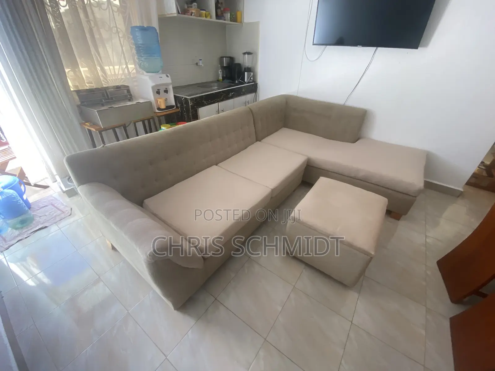 L-Shape Sofa in Beige