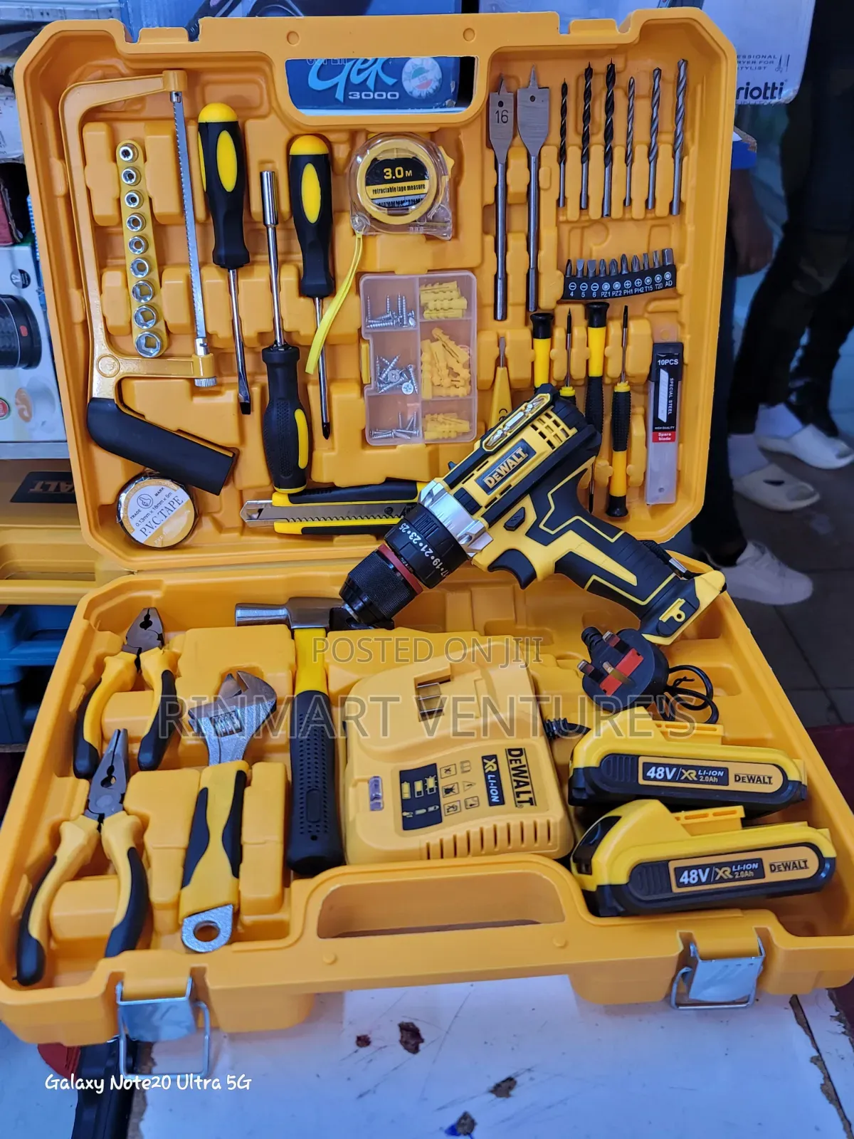 Dewalt Drillset Cordless Drill 48v Metal Chuck