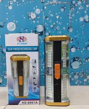 HS-8061A Solar Rechargeable Lamp/Medium Solar-Powered Emergency Lamp