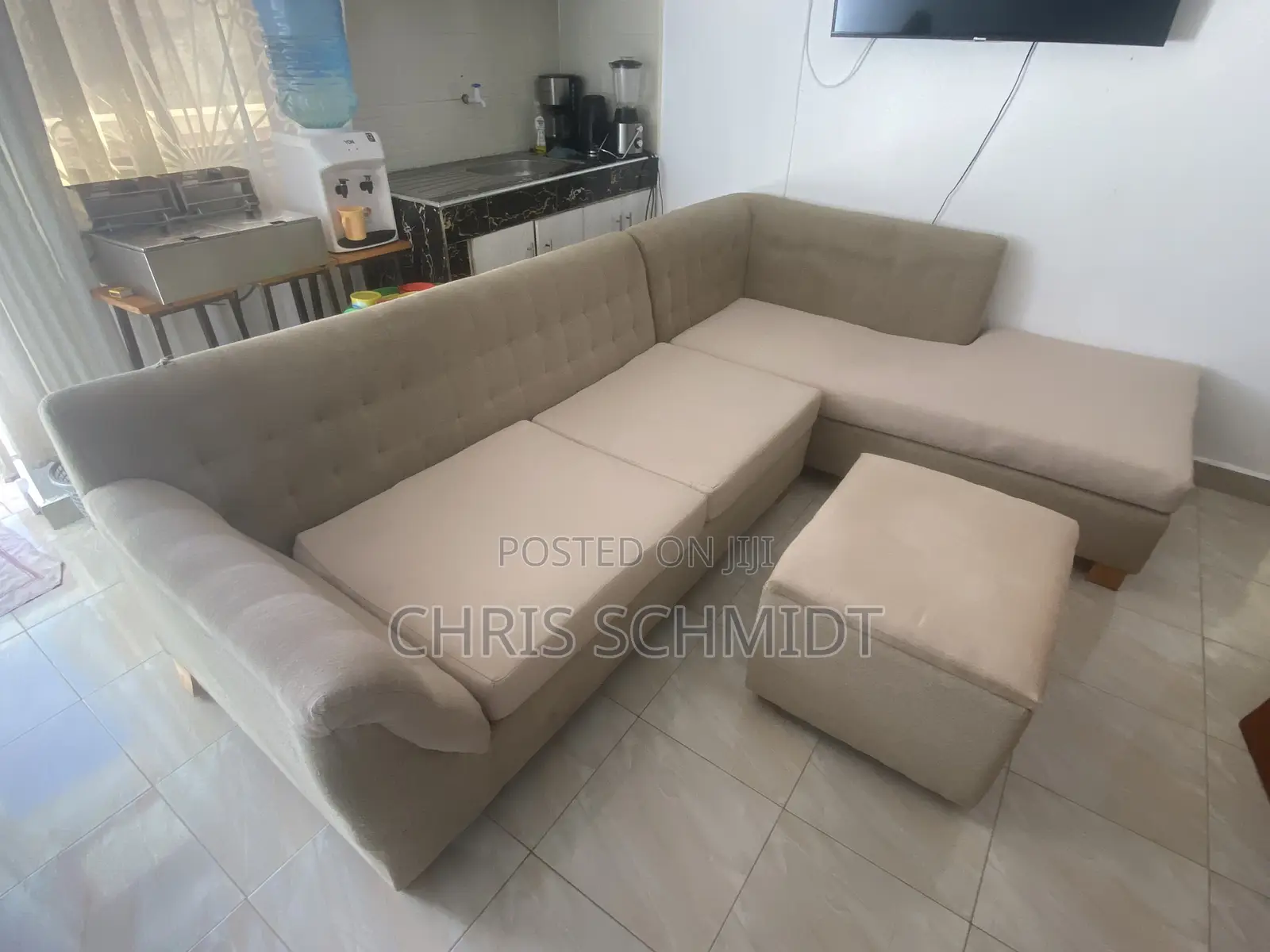 L-Shape Sofa in Beige