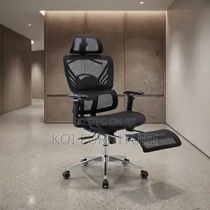 Office Chairs; Orthopedic High Backrest Executive Seat With Footrest