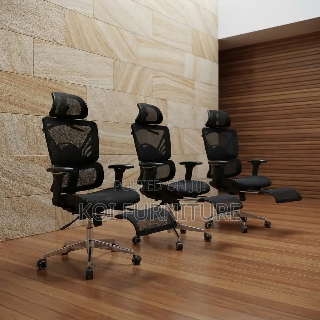 Office Chairs; Orthopedic High Backrest Executive Seat With Footrest