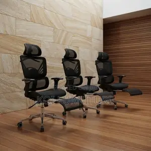 Office Chairs; Orthopedic High Backrest Executive Seat With Footrest