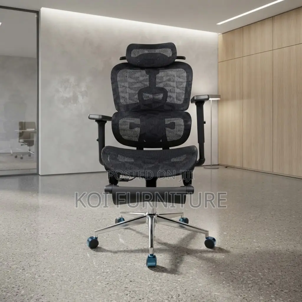 Office Chairs; Orthopedic High Backrest Executive Seat With Footrest