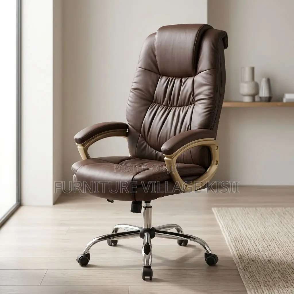 Padded Executive Leather Office Seat