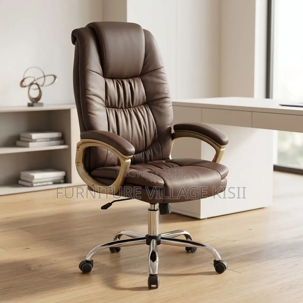 Padded Executive Leather Office Seat