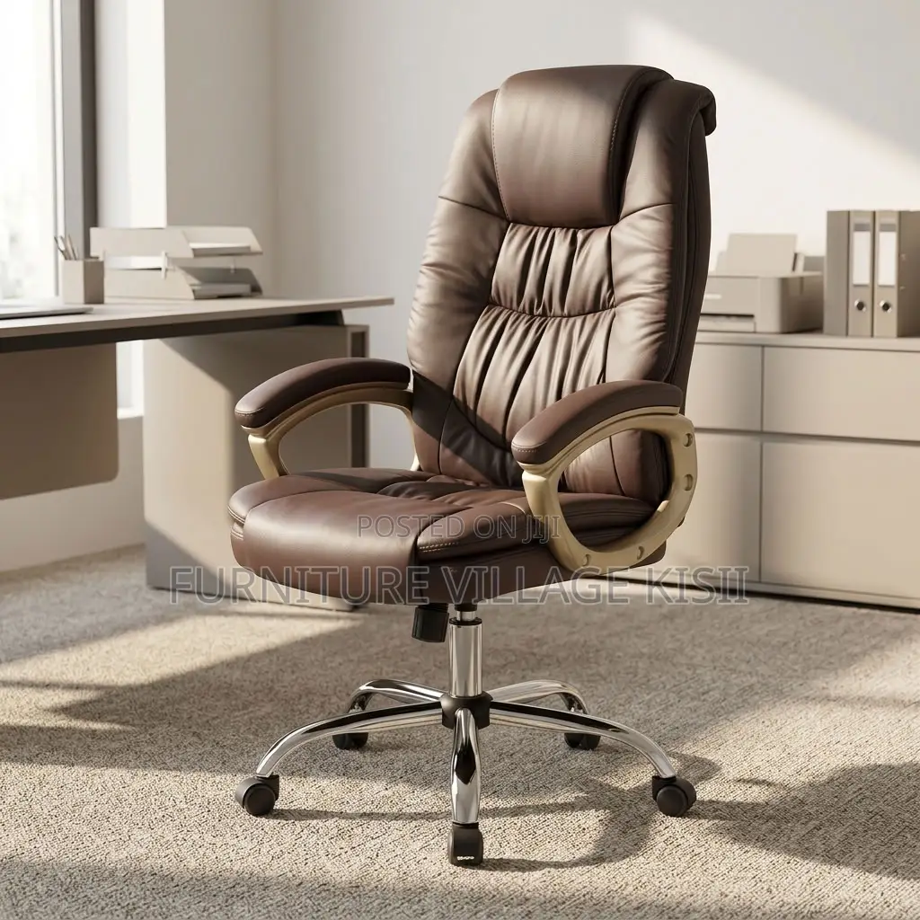 Padded Executive Leather Office Seat