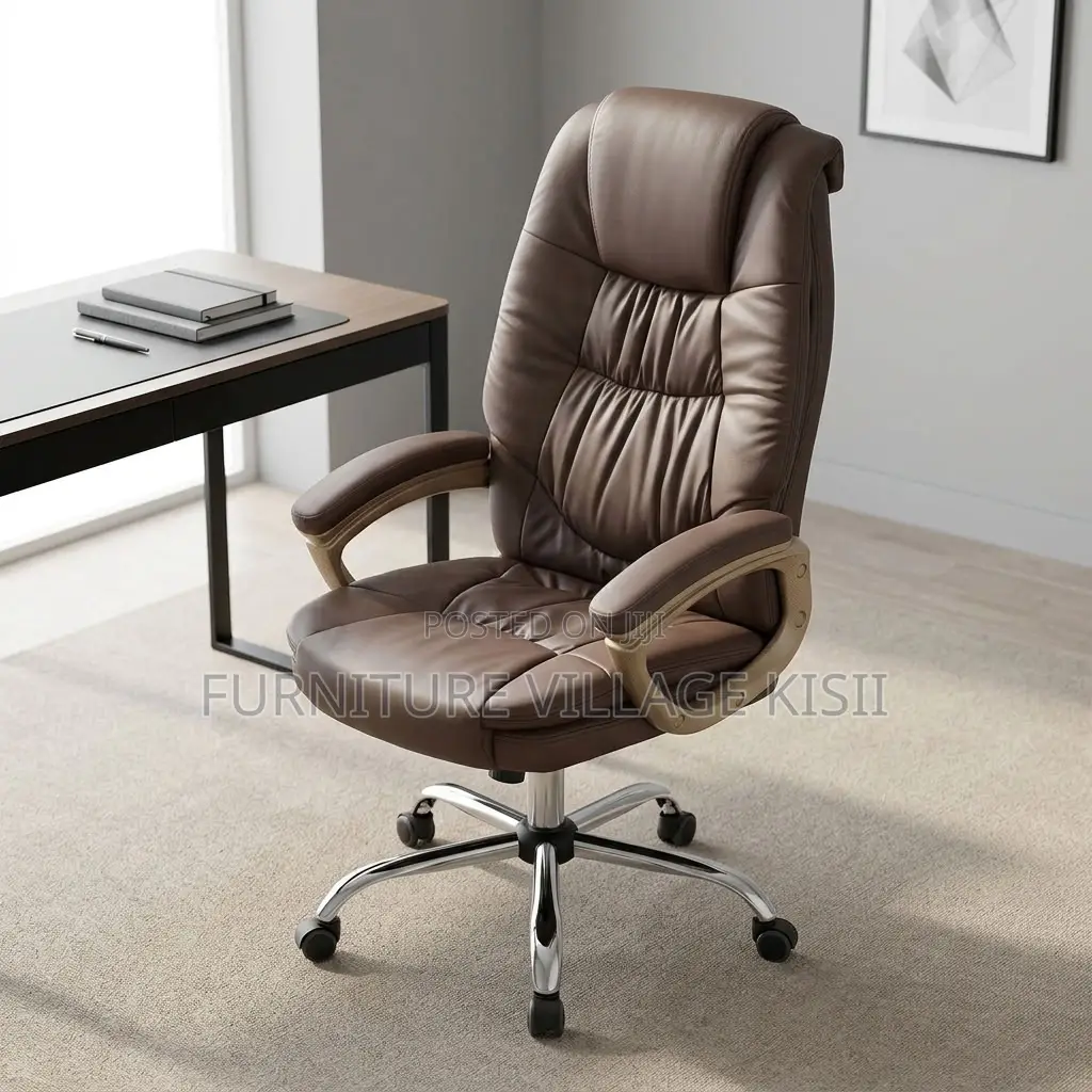 Padded Executive Leather Office Seat