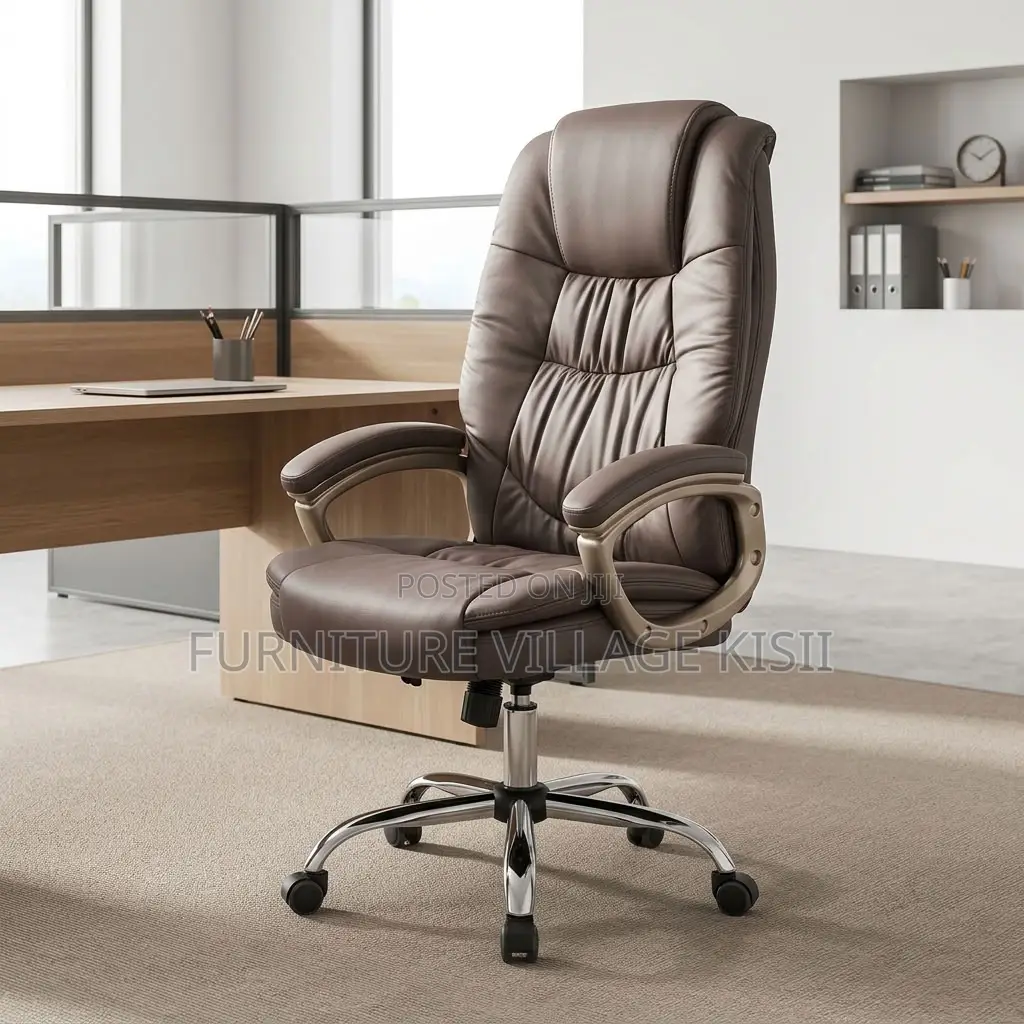 Padded Executive Leather Office Seat