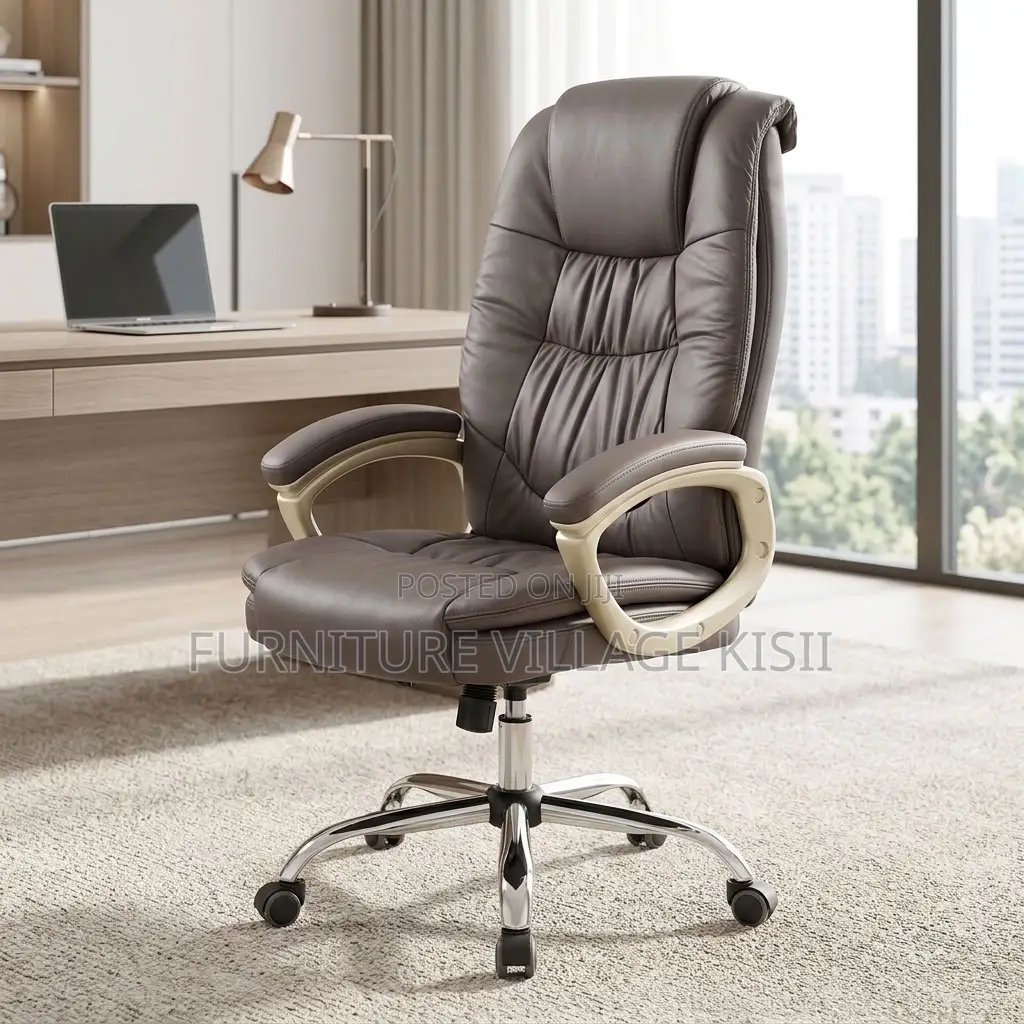 Padded Executive Leather Office Seat