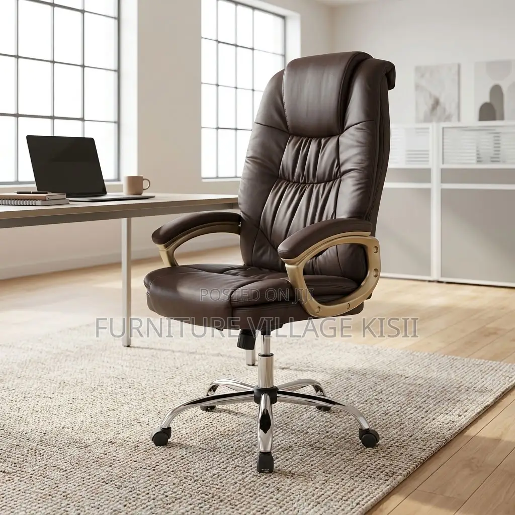 Padded Executive Leather Office Seat