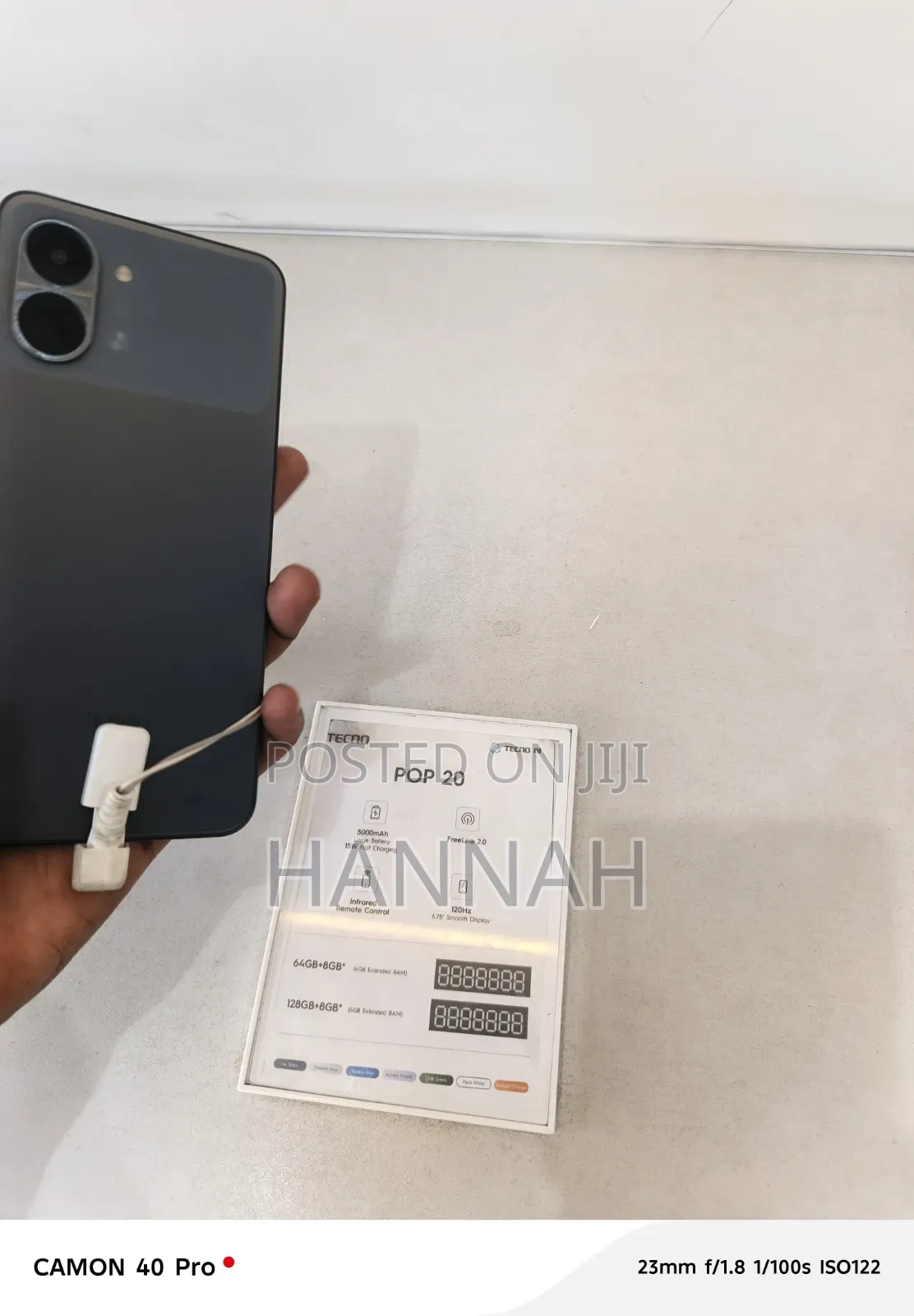 New Tecno Pop 20 128 GB Black