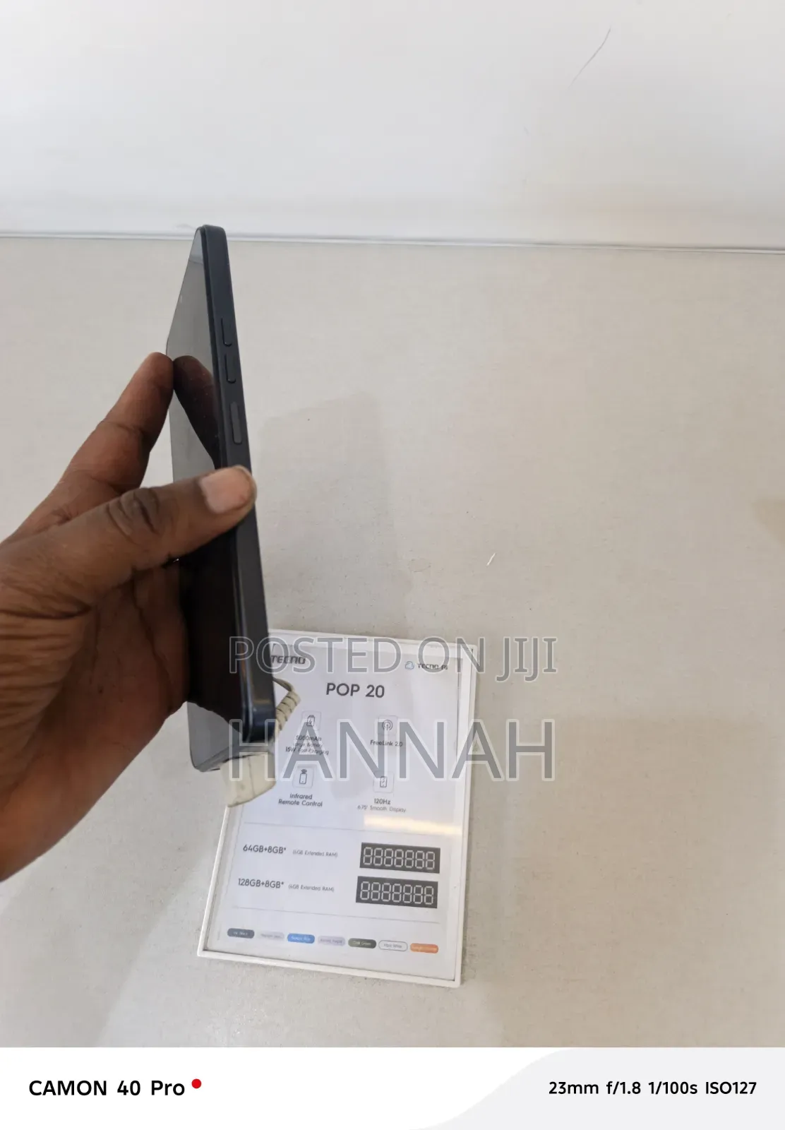 New Tecno Pop 20 128 GB Black