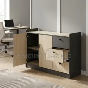 3-Compartment Modern Office Credenza.