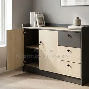 3-Compartment Modern Office Credenza.