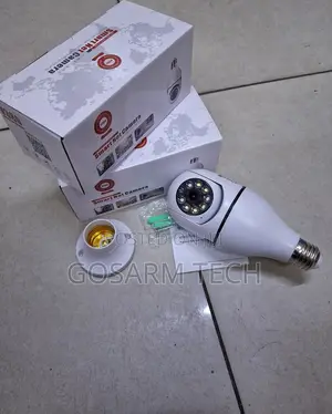 Compact V380 Single Lens Bulb Camera for Property Protection