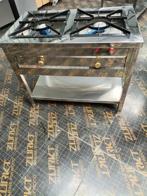 Stainless Steel Commercial 2 Gas Burner High Pressure Size 90cm Long