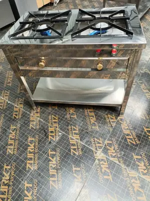 Stainless Steel Commercial 2 Gas Burner High Pressure Size 90cm Long