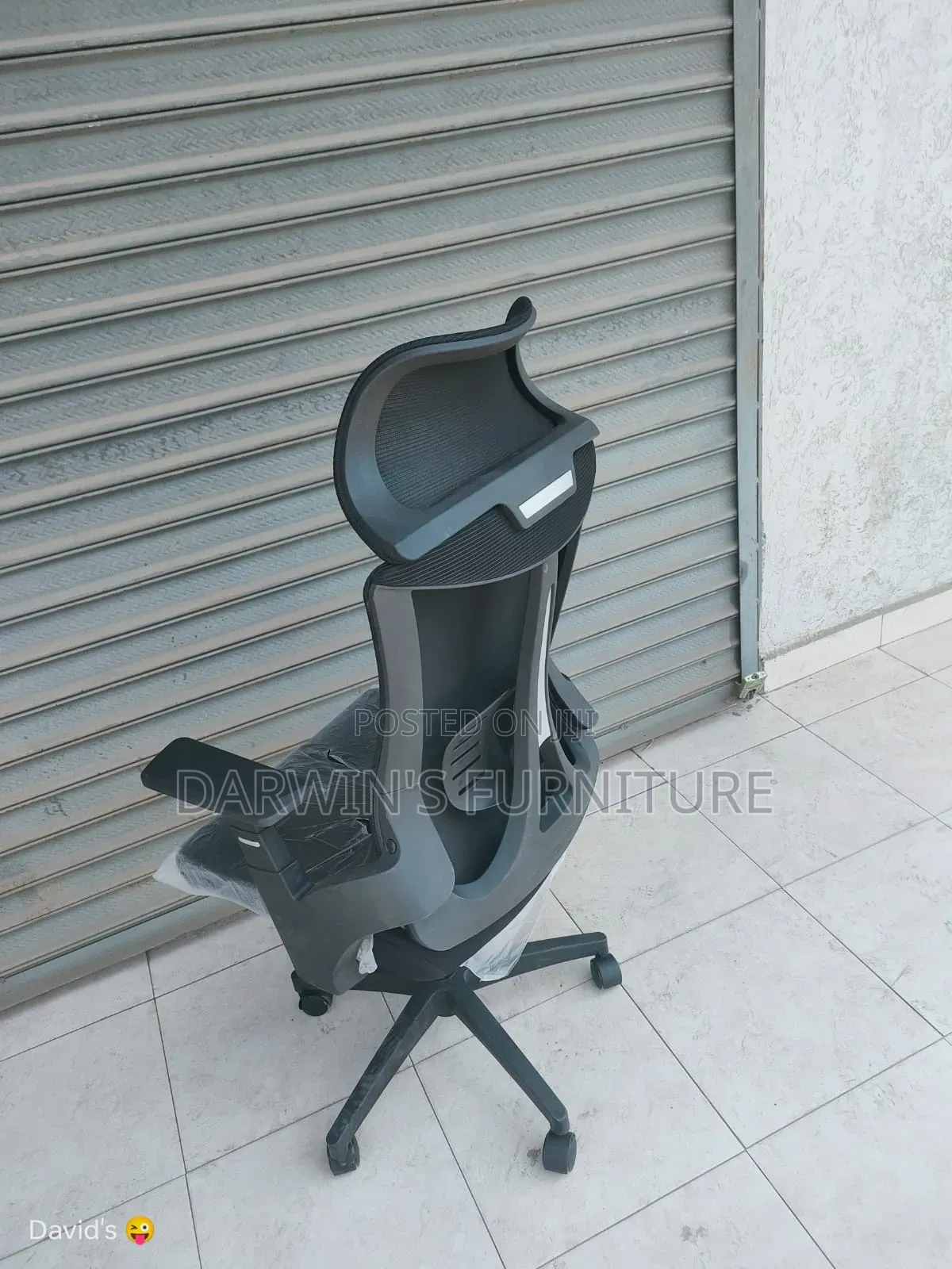 Black Headrest Strong New Chair