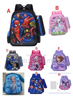 Preschool Cartoon Themed School Bag