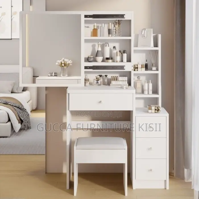 Sliding Mirror Vanity Dressing Table