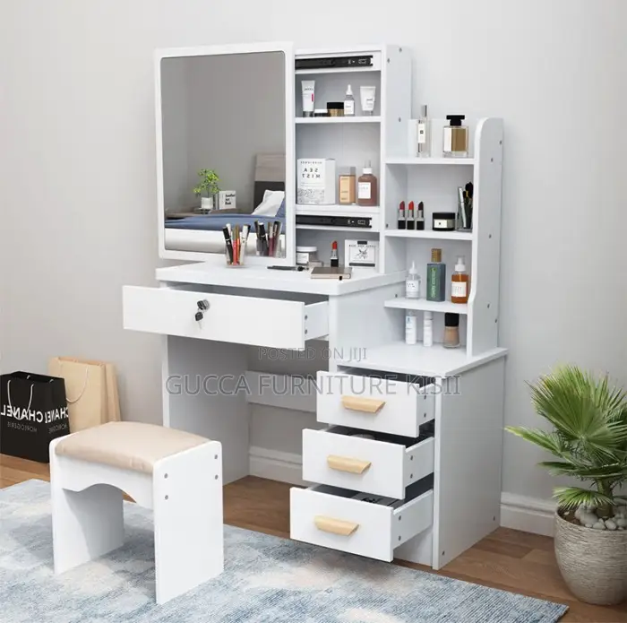 Sliding Mirror Vanity Dressing Table