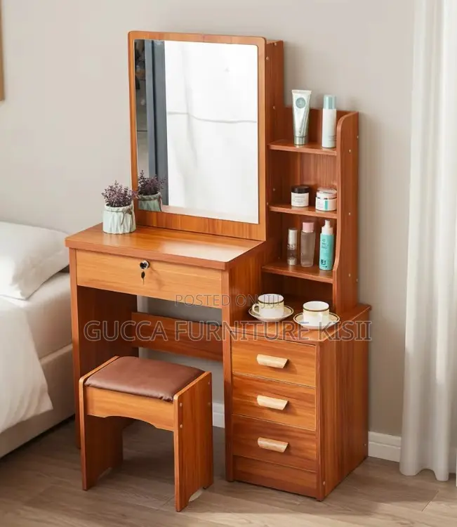 Sliding Mirror Vanity Dressing Table
