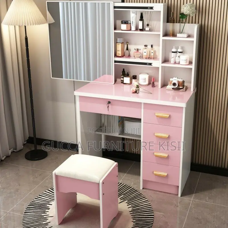 Sliding Mirror Vanity Dressing Table