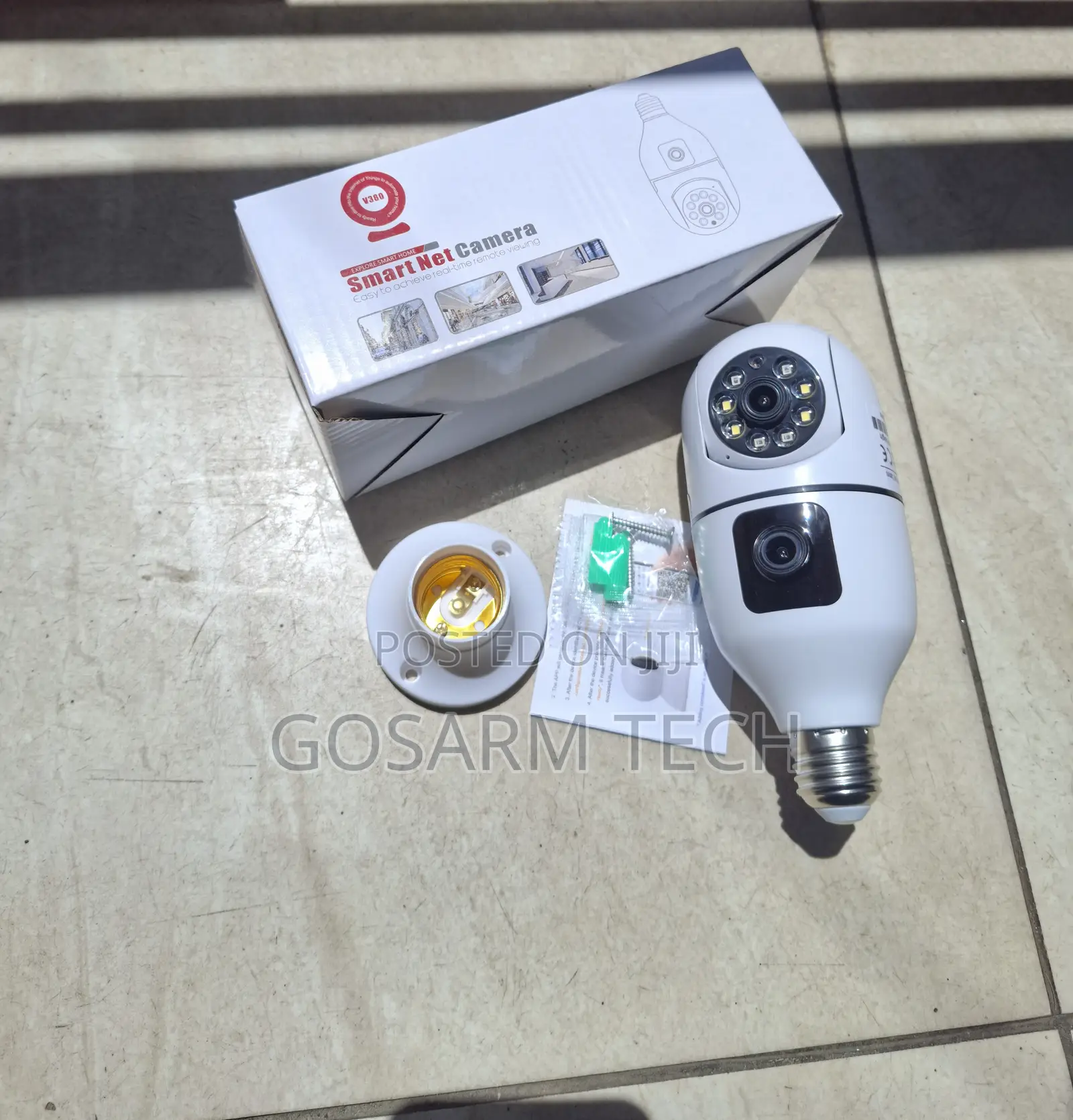 New V380 Pro CCTV Bulb HD 4MP Dual Lens CCTV WiFi Camera