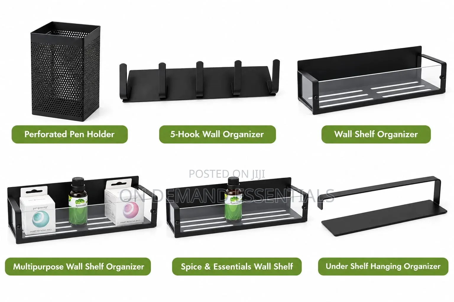 7Pcs Multipurpose Metal Organizers Strong & Durable Magnetic
