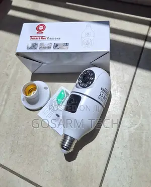 Bulb With Dual Lens Full-Color Night Vision Wireless Camera