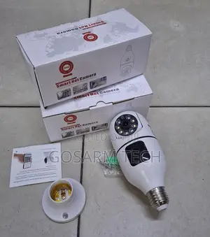 Wireless WiFi Indoor Camera – Dual Lens Light Bulb With Two-Way Audio