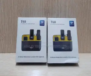 T68 Professional Wireless Dual Mic for Video Recording
