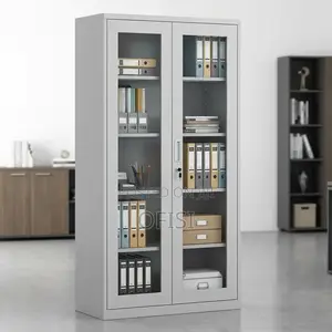 Office Cabinet; Glass Door Office Storage Cabinet