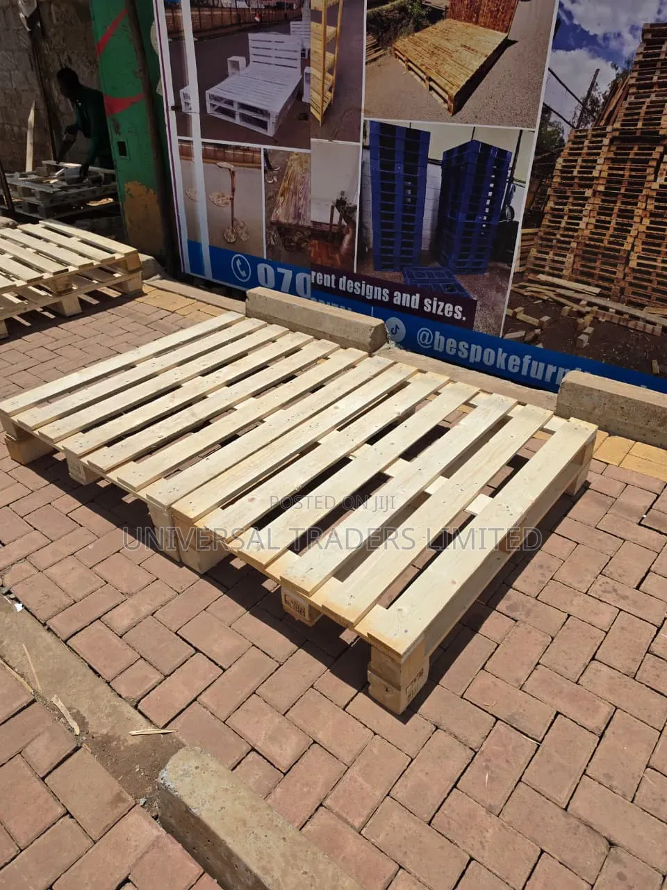 4 by 6 Detachable Simple Pallet Bed- Easy Assembly. Gog06