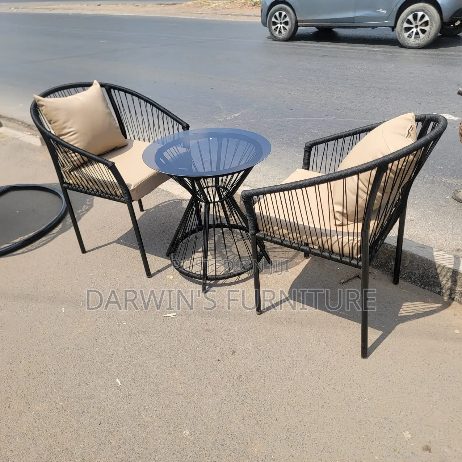 Balcony Tables and Two Chairs