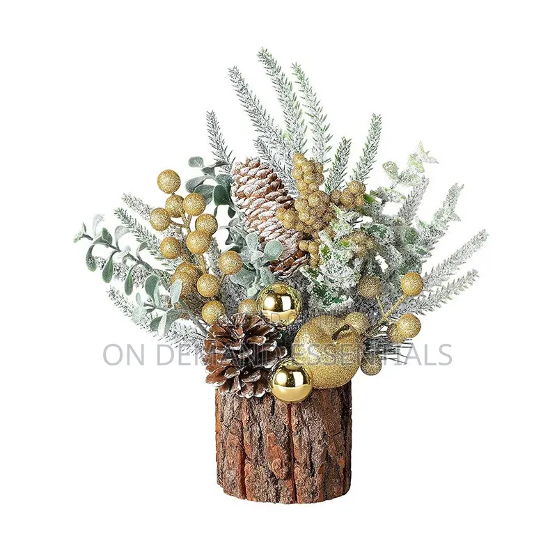 1Pcs Tabletop Mini Christmas Tree Stump