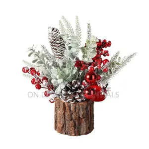 1Pcs Tabletop Mini Christmas Tree Stump