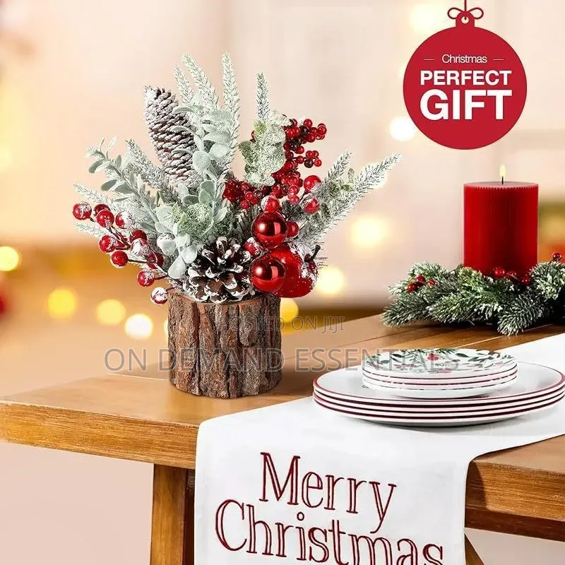1Pcs Tabletop Mini Christmas Tree Stump
