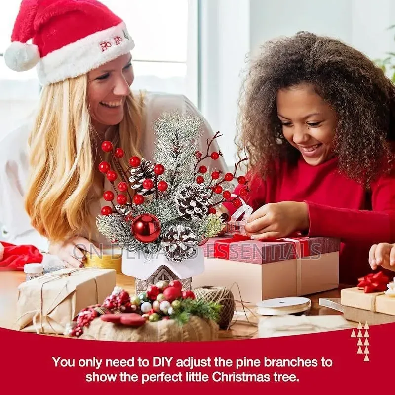 1Pcs Tabletop Mini Christmas Tree Stump
