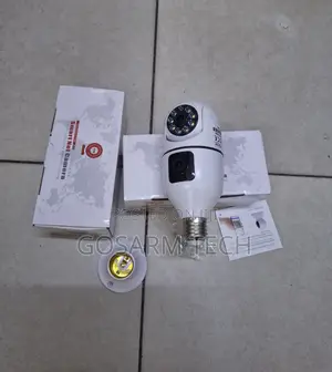 PTZ Wireless Security Dual Lens Dual Screen Surveillance Bulb Camera